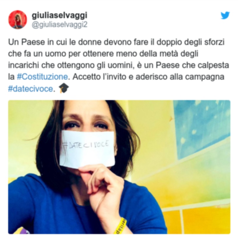 Dateci Voce: Phụ nữ Ý đòi hỏi tiếng nói trong cuộc chiến Covid-19