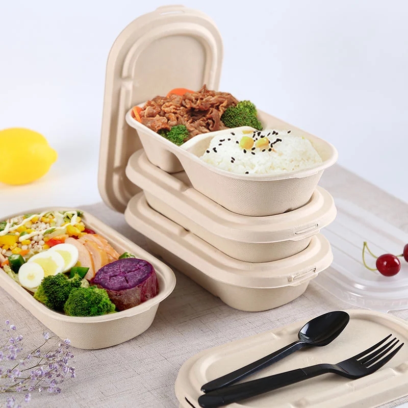 Đồ hộp đựng gói thực phẩm baasse những thùng chứa thực phẩm có hộp chứa chắc chắn trộn với hộp đựng mía.